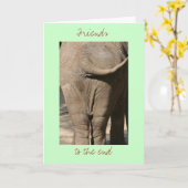 Carte Amis à la fin (Fleur jaune)