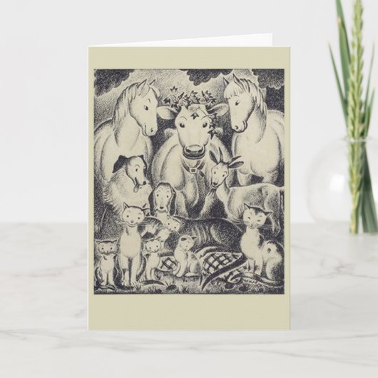 Carte Amis animaux (Devant)