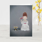 Carte/amis - carte de mascarade (Fleur jaune)