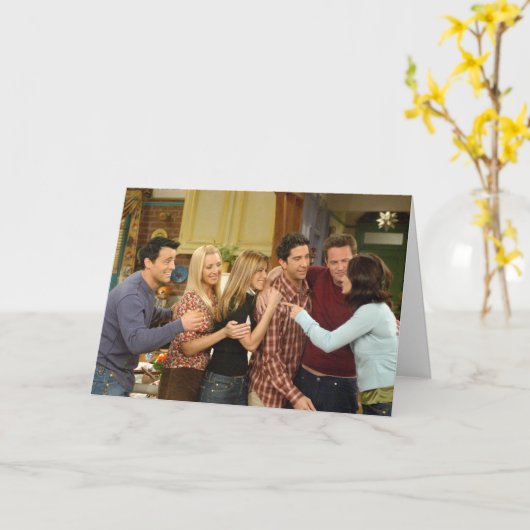 Carte AMIS™| Cast Thanksgiving Group Hug (Fleur jaune)