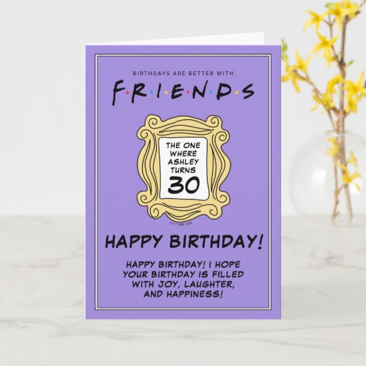 Carte AMIS™ | Celui avec le 30ème anniversaire (Fleur jaune)