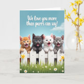 Carte Amis Chatons Douceurs (Fleur jaune)