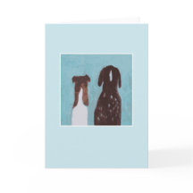 Amis chiens - bleu