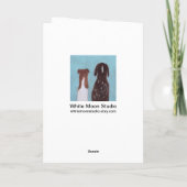 Carte Amis de chien - bleu (Dos)