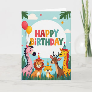 Carte Amis de la Jungle Joyeux