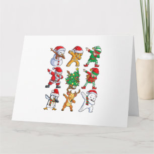 Carte Amis de lutin de Noël Dabbing garçons filles homme