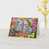 Carte Amis de plumes (Fleur jaune)