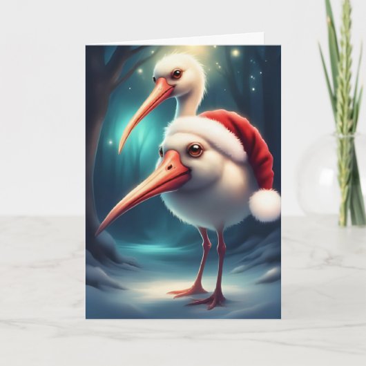 Carte Amis de plumes Noël (Devant)