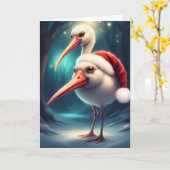 Carte Amis de plumes Noël (Fleur jaune)