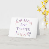 Carte Amis de Rat Terrier Furever (Fleur jaune)