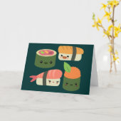 Carte Amis de sushi (Fleur jaune)