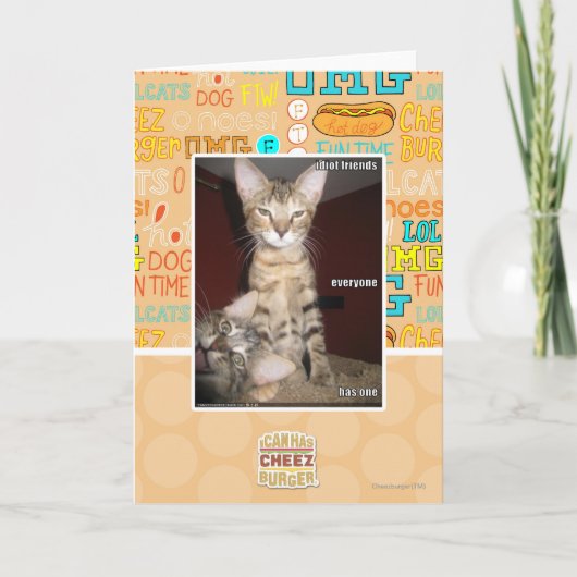 Carte Amis d'idiot (Devant)