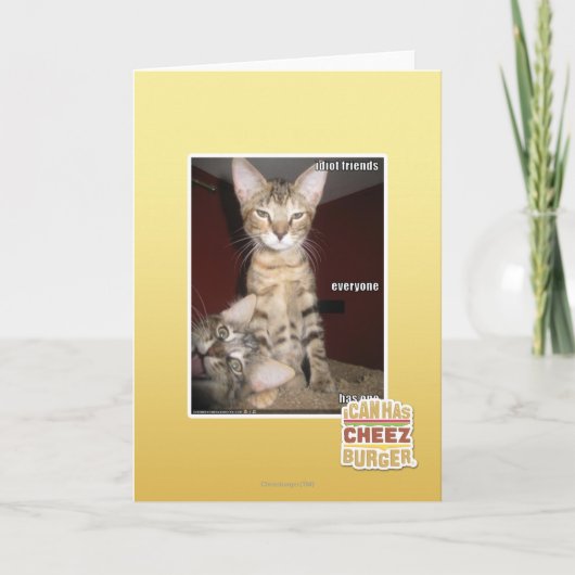 Carte Amis d'idiot (Devant)