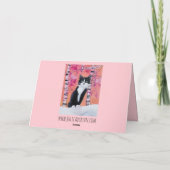 Carte Amis du chat et du cheval, art fantaisiste (Dos)