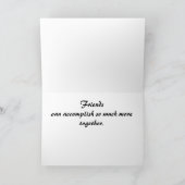 Carte Amis et encouragement (Intérieur)
