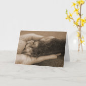 Carte Amis et encouragement (Fleur jaune)