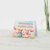 CARTE AMIS FOREVER MOUSE COUPLE VALENTINE (Devant)
