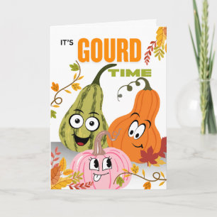Carte Amis Friendsgiving Gourd Vibrations