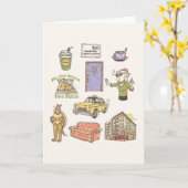 Carte AMIS™ | Graphique d'icônes de dessin (Fleur jaune)