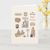 Carte AMIS™ | Icônes de dessin (Fleur jaune)