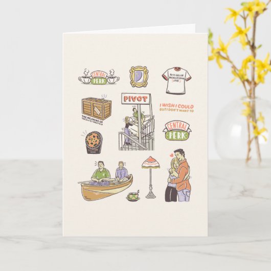 Carte AMIS™ | Icônes de dessin (Fleur jaune)