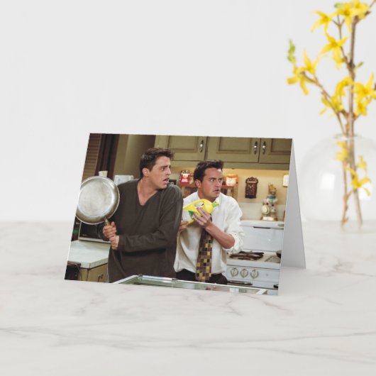 Carte AMIS™| Joey et Chandler craignent (Fleur jaune)