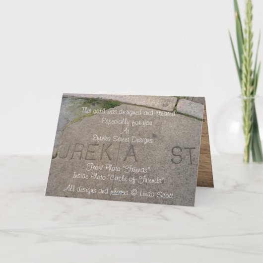 Carte Amis ©Linda Scott (Dos)