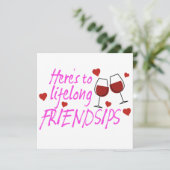 Carte Amis pour la vie Vin Galentines Day (Debout devant)