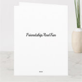 CARTE **AMIS** POUR TANT DE RAISONS ANNIVERSAIRE (Dos)