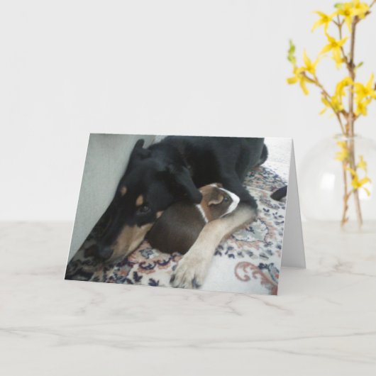 Carte Amis pour toujours (Fleur jaune)