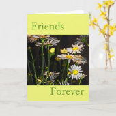 Carte Amis pour toujours (Fleur jaune)