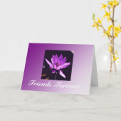 Carte amis pour toujours (Fleur jaune)