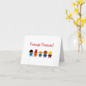 Carte Amis pour Toujours (Fleur jaune)