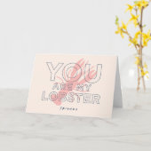 Carte AMIS™ | Vous êtes mon homard (Fleur jaune)