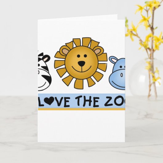 Carte Amis Zoo (Fleur jaune)