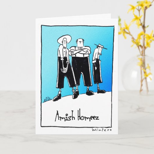 Carte AmishHomeez (Fleur jaune)