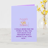 Carte Amitié (Fleur jaune)