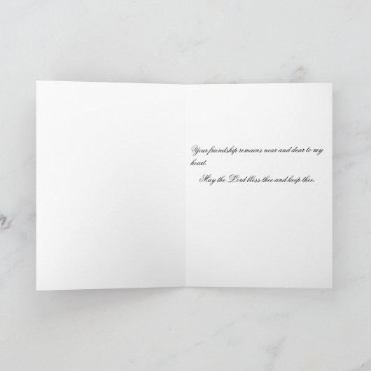 Carte Amitié (Intérieur)