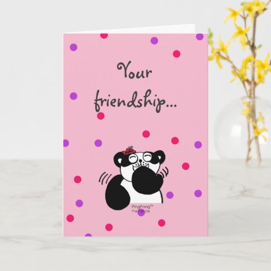 Carte Amitié (Fleur jaune)