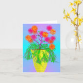 Carte Amitié (Fleur jaune)