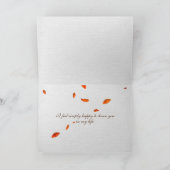 Carte Amitié café d'automne (Intérieur)