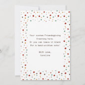 Carte Amitié Citation Les amis sont la famille que nous  (Dos)