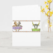 Carte Amitié d'astrologie de Taureau de Gémeaux de (Fleur jaune)