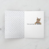 Carte amitié de chat tabby (Intérieur)