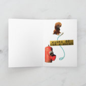 Carte Amitié de la marche des chiens (Intérieur)