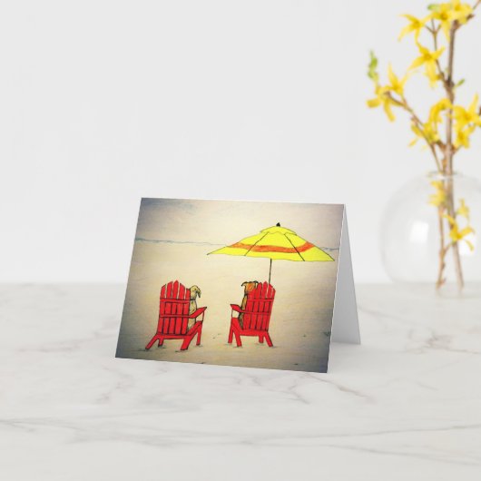 Carte Amitié de Pawprints (Fleur jaune)