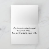 Carte Amitié de plage (Intérieur)