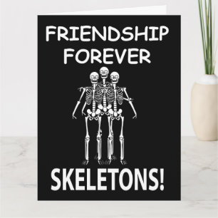 Carte Amitié de squelette pour toujours Halloween Squele