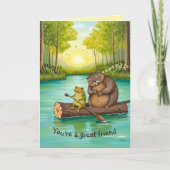 Carte Amitié des forêts de grenouilles et de castors (Devant)