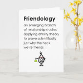 Carte Amitié, Penser Drôle De Vous Poème Pour Ami (Fleur jaune)